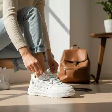 Adidasi dama casual albi 3502 T51-3