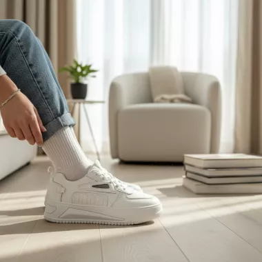 Adidasi dama casual albi 3502 T51-3