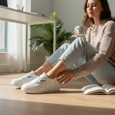 Adidasi dama casual albi 3502 T51-3