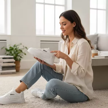 Adidasi dama casual albi 3502 T51-3