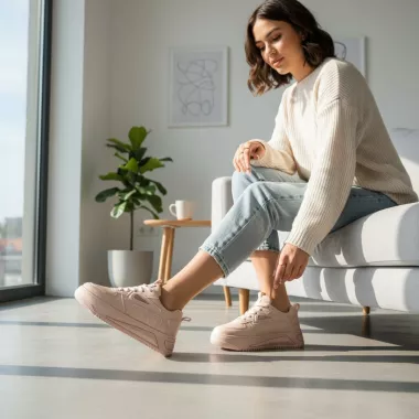 Adidasi dama casual roz 3502 T54-2