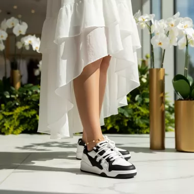 Adidasi dama casual negri 508 T7-4