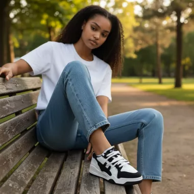 Adidasi dama casual negri 508 T7-4