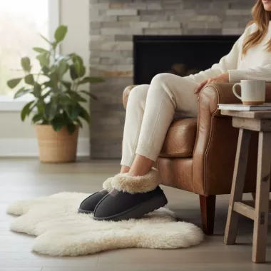 Saboti imblaniti dama, gri B1