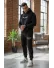 Trening barbati slim fit negru, Pantaloni + Hanorac, 13400 18-2