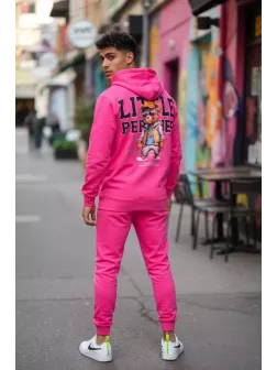 Trening barbati slim fit roz, Pantaloni + Hanorac, 13410 113 Trening barbati slim fit roz, Pantaloni + Hanorac, 13410 113