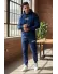 Trening barbati slim fit bleumarin, Pantaloni + Hanorac, 13360 Trening barbati slim fit bleumarin, Pantaloni + Hanorac, 13360