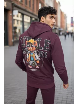 Trening barbati slim fit grena, Pantaloni + Hanorac, 13410 D3-1.3 Trening barbati slim fit grena, Pantaloni + Hanorac, 13410 D3-1.3