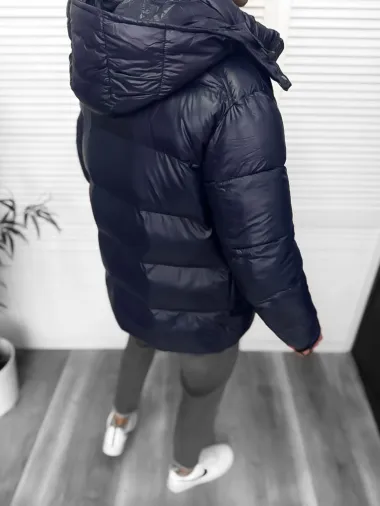 Geaca barbati groasa de iarna, bleu A18