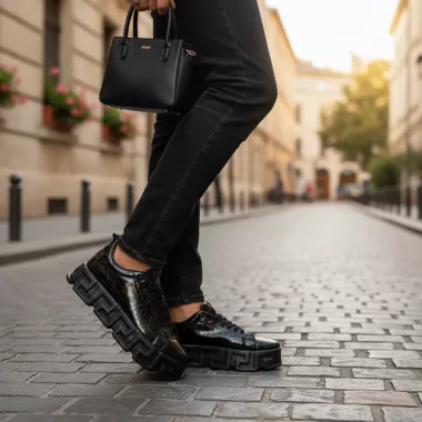 Adidasi barbati casual, VSC, negri 0825