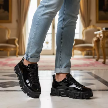 Adidasi barbati casual, VSC, negri 0826 T15-3