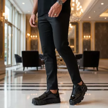 Adidasi barbati casual, VSC, negri 0826 T15-3