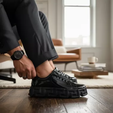 Adidasi barbati casual, VSC, negri 0826 T15-3