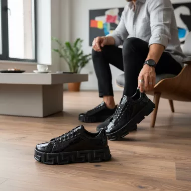 Adidasi barbati casual, VSC, negri 0826
