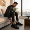 Adidasi barbati casual, negri 0956