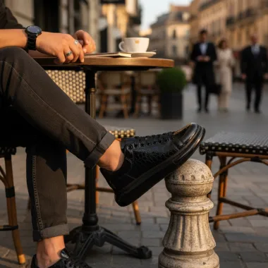 Adidasi barbati casual, negri 0956 n9-4