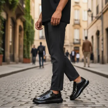 Adidasi barbati casual, negri 0956 n9-4