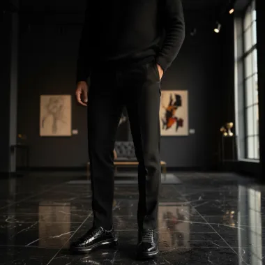 Adidasi barbati casual, negri 0956 n9-4