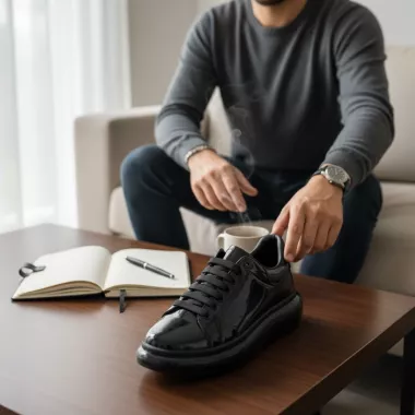 Adidasi barbati casual, negri 0957