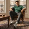 Adidasi barbati casual, albi cu negru A103