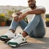 Adidasi barbati casual, albi A103