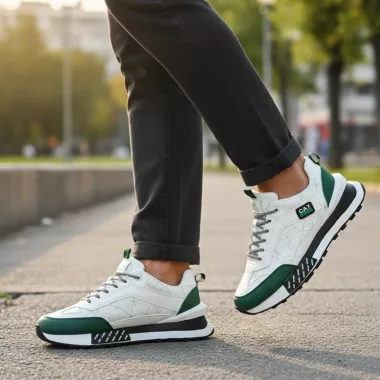 Adidasi barbati casual, albi A103