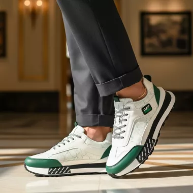 Adidasi barbati casual, albi A103