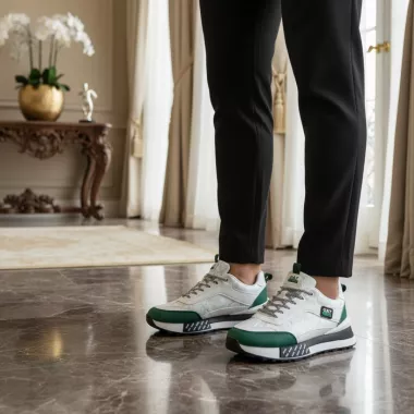 Adidasi barbati casual, albi A103