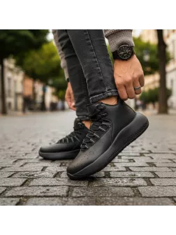 Adidasi barbati casual, inalti ,negri , AAA