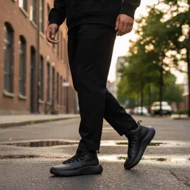 Adidasi barbati casual, inalti ,negri , AAA