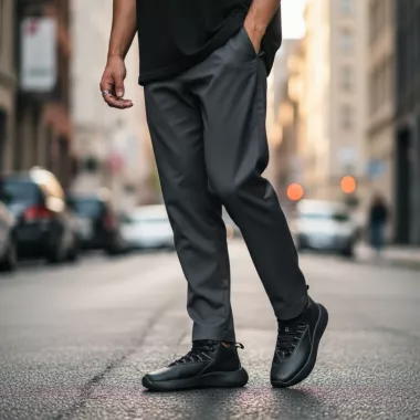 Adidasi barbati casual, inalti ,negri , AAA