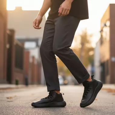 Adidasi barbati casual, inalti ,negri , AAA