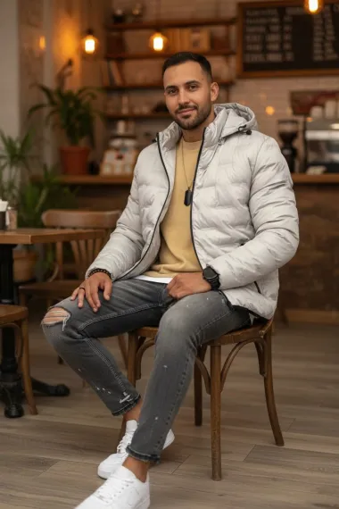 Geaca barbati, bej 5226 T13