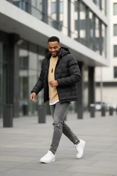 Geaca barbati, neagra 5226 T12