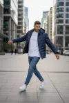 Geaca barbati, bleumarin 5226