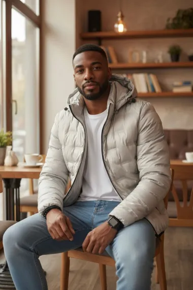 Geaca barbati, bej 5226 T13