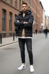 Geaca barbati neagra 13355