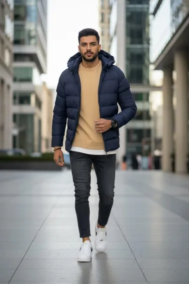 Geaca barbati bleumarin M69