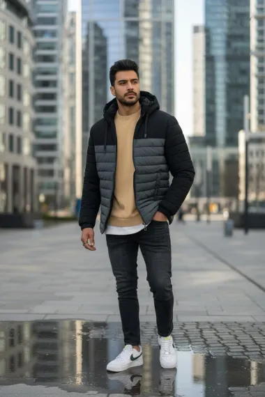 Geaca barbati gri 2517 79-1