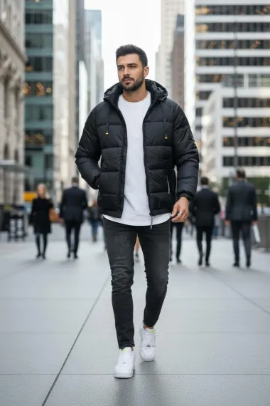 Geaca barbati neagra M2302 57-2