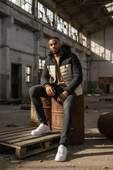 Geaca barbati bej 2517