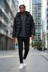 Geaca barbati neagra 13355