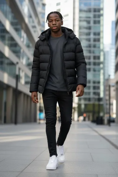 Geaca barbati neagra M69 T9-2