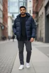 Geaca barbati neagra 13356