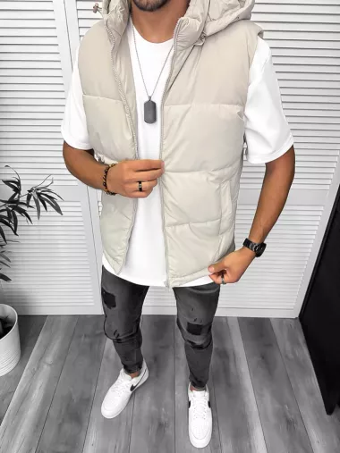 Vesta barbati casual, bej 5178