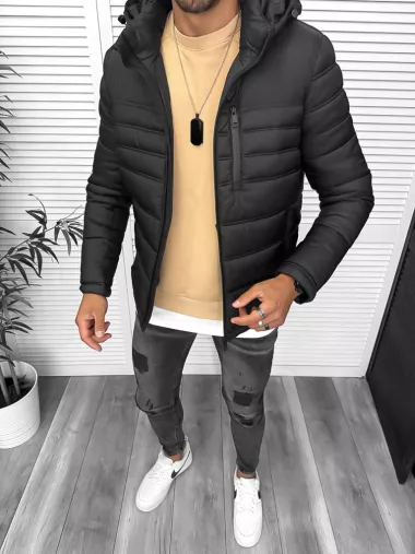 Geaca barbati, neagra 5208