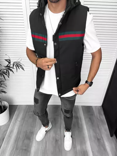 Vesta barbati casual, neagra 5222 51-4