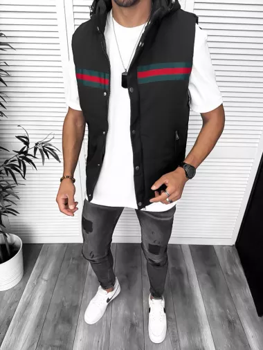 Vesta barbati casual, neagra 5222 51-4