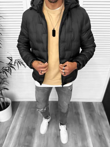 Geaca barbati, neagra 5226 T12