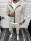 Trening barbati slim fit Pantaloni + Hanorac bej 13348 42-1.3